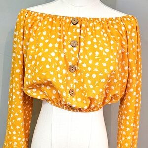 Ardene cropped off the shoulder blouse